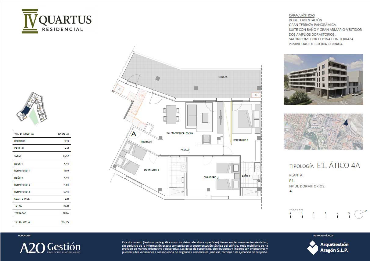 E1 4º A (4 dormitorios)