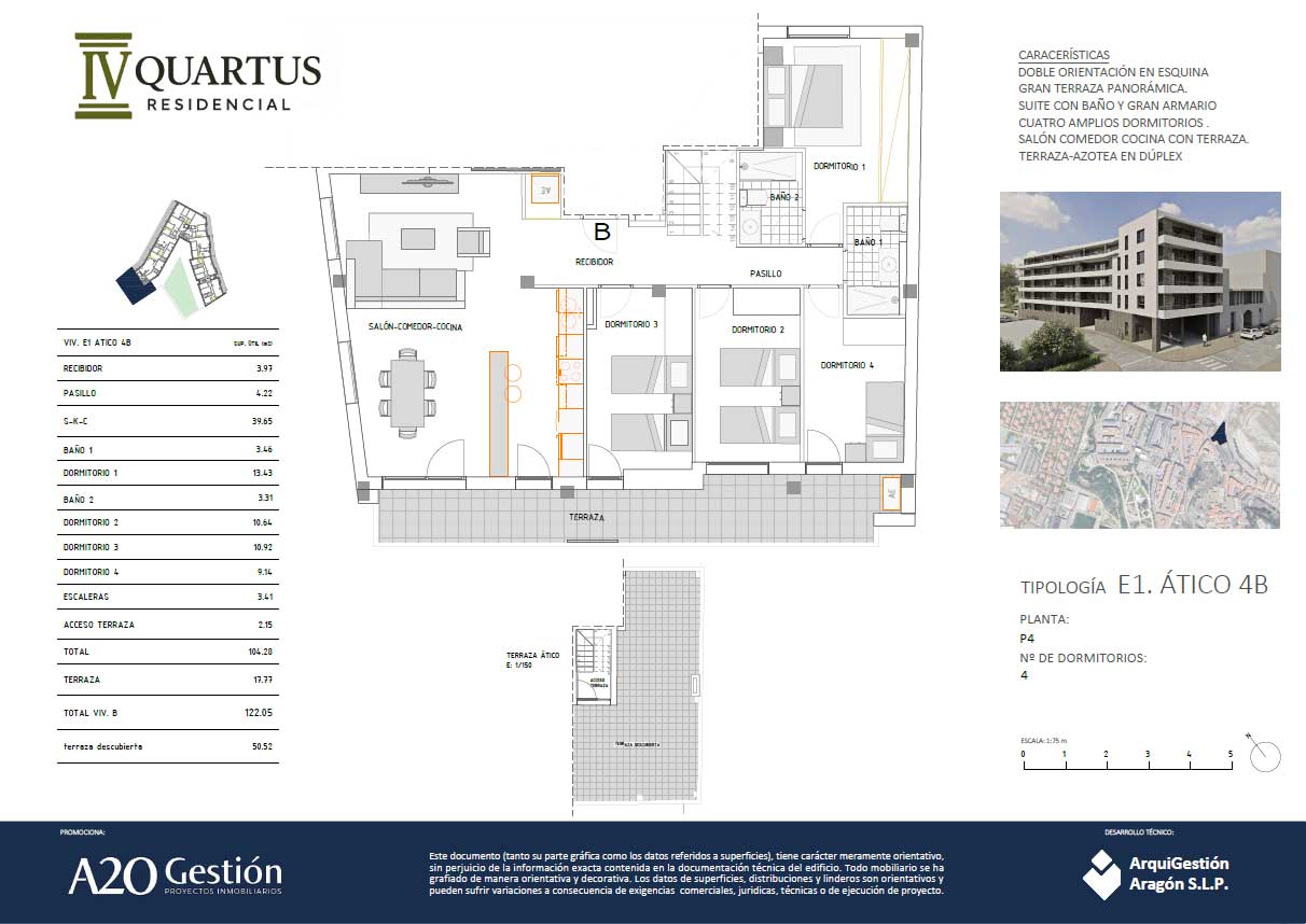 E1 4º B (4 dormitorios)