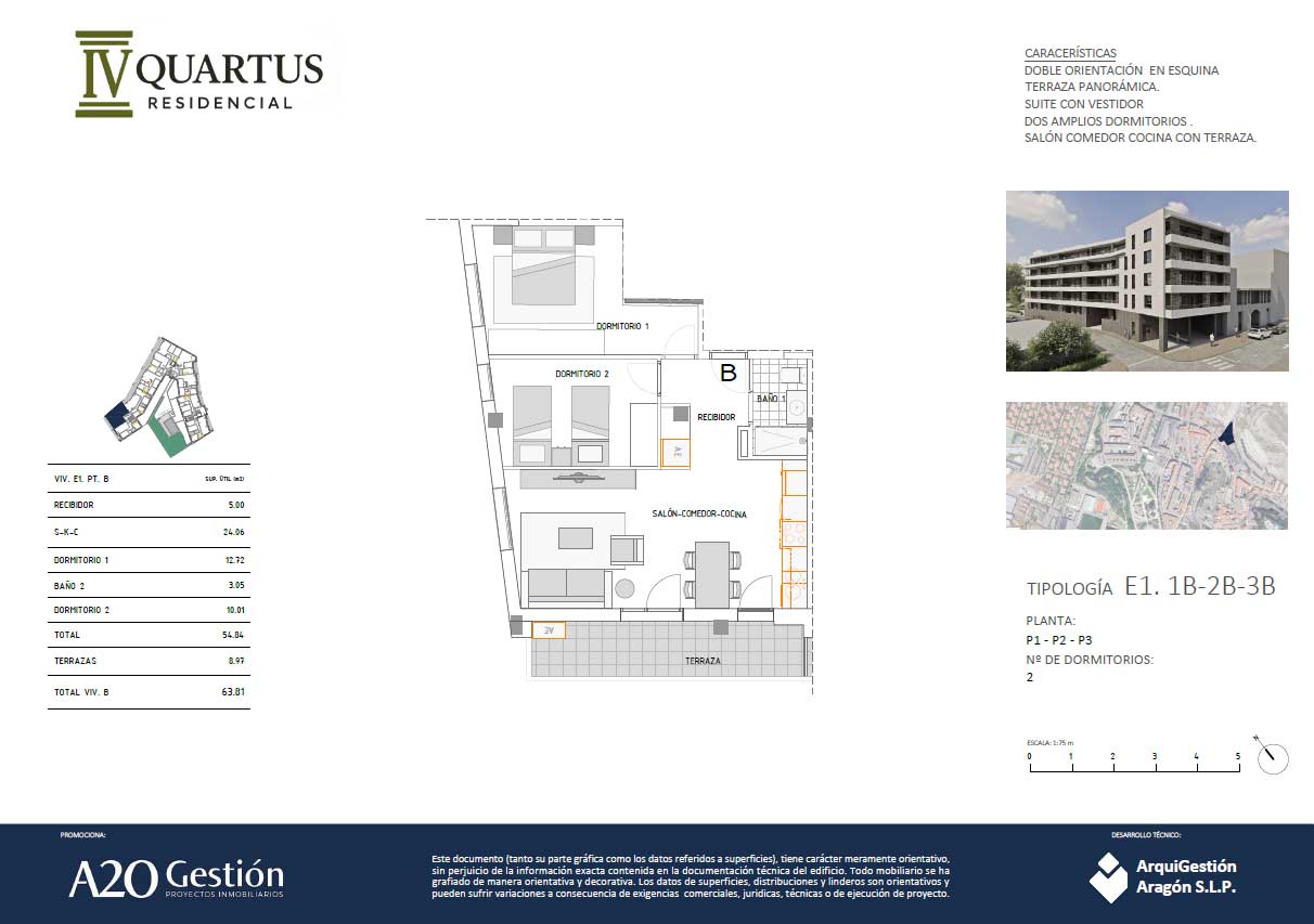 E1 B (2 dormitorios)